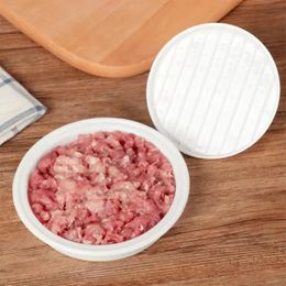2024 Nieuwe nieuwe nieuwe 1 set ronde vorm hamburger press food-grade plastic hamburger vlees rundvlees grill hamburger press patty maker schimmel schimmel keuken