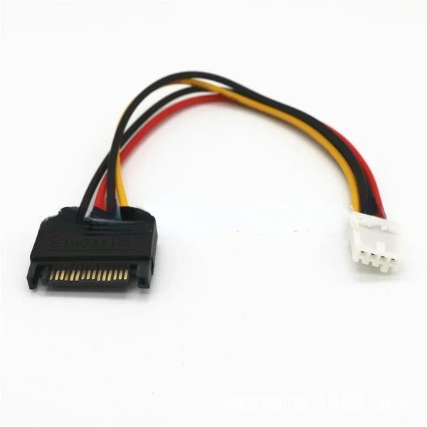 2024 Nouvelle nouvelle nouvelle qualité de haute qualité 1 pcs 15 broches mâle SATA à 4 broches molex femelle IDE HDD Câble de disque dur nov4 MOSUNXFOR MOLEX à SATA