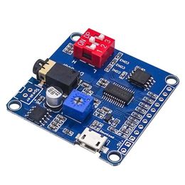 2024 Nouveau module de lecture sonore de nouveau vocal Arduino Module du lecteur mp3 UART UART I / S CLASSE DE TRIGGER D BARTE D'Amplificateur 5W 8m Storage Dy-Sv8f SD / TF