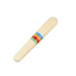 2024 NEW NEW Wooden Musical Instrument Children Kid Toys Sound Tube Small Single-Threaded Ring Percussion Cylinder Croak Frog Barrelsound