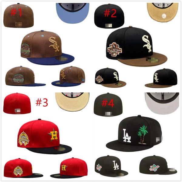 2024 Nouveaux chapeaux ajustés les plus ajustés Snacks Chapeau Baskball Caps TOUT l'équipe Logo Man Femme Outdoor Sports broderie Coton Plat Banson fermé Flex Sun Cap Taille 7-8 H2-11.10