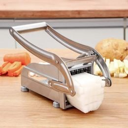 2024 new Non-slip Potato Cutting Machine Cutting French Fries Best Value Stainless Steel Home Use Potato Slicer Cucumber Kitchen Gadgetsfor