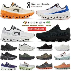 2024 Nuevo On on Casual Deisgner Shoes Couds x 1 Zapatillas de correr para hombre Federer Workout y Cross Black White Rust Transpirables Zapatillas deportivas con cordones para correr