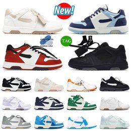 OFF-WHITE Out Of Office OOO Low Tops off white offwhite off whitesdesigner shoes 【code ：L】2024 Nouveaux baskets de bureau Casual Chaussures de créateurs en cuir Noir Panda Rose