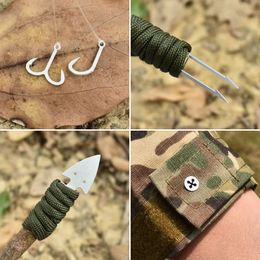 2024 NEW Outdoor EDC Stainless Steel Fishing Hook Card Portable Fishing and Hunting Multi-function Camping Survival Cardfor Portable Fishing