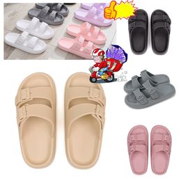 2024 neue Outdoor Plattform Hausschuhe männer frauen Sandalen Leder Komfortable Luxus Flache Schuhe Outdoor Rosa Strand Hausschuhe