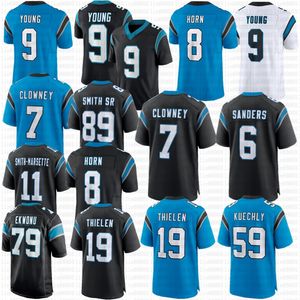 9 Bryce Young Jadeveon Clowney Football Jersey Miles Sanders Adam Thielen Mingo Ikem Ekwonu Jaycee Horn Steve Smith Sr Shenault Jr Julius Peppers Luke Kuechly