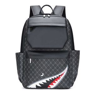 2024 Nouveau modèle sac à dos à carreaux édition coréenne sac pour hommes loisirs sac à dos à la mode grande capacité sac de voyage sac d'ordinateur 240130