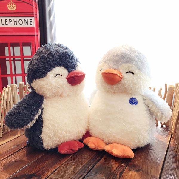 2024 nuevos juguetes de peluche de pingüino para bebés 25 cm 35 cm muñeco de peluche reconfortante y reconfortante pingüino bebé compañero muñecos de peluche para dormir juguetes novedad 1 pieza