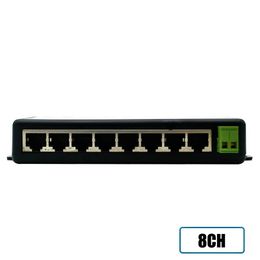 2024 Nuevo inyector Poe 4ports 8 puertos Splitter Poe para CCTV Network POE Camera Potencia sobre Ethernet IEEE802.3AF Venta caliente para CCTV POE