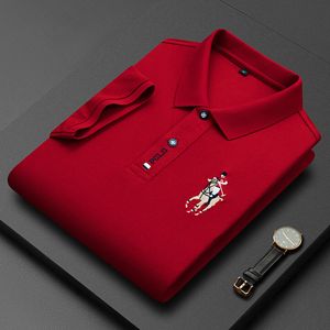 2024 Nouveau polo Men Hommes à manches courtes Tee Businet de haute qualité Business Formal Top Casual brodery Polos T-shirt Individues réussies