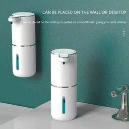 2024 Nieuwe draagbare zeep Dispenser Elektrische automatische Touchless schuim Soap Dispenser 4 Niveau Verstelbaar 380 ml USB Oplaadbaar voor verstelbaar