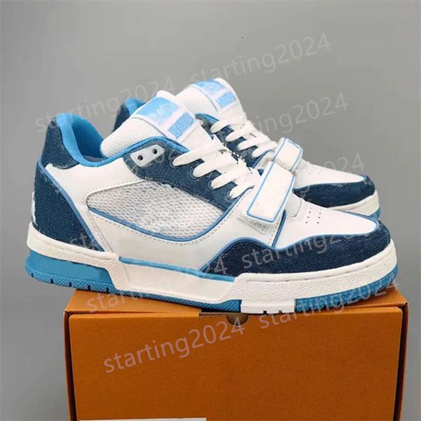 2024 nouvelle impression particule supérieure designer luxe chaussures de sport amateurs classiques hommes et femmes baskets blanches baskets de mode chaude 36-45 pas cher T13