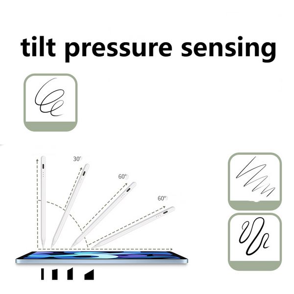 2024 Nuevo producto, lápiz capacitivo activo transparente para tableta iPad Lápiz Apple, lápiz táctil, carga magnética, color sólido, oficina, dibujo, accesorios