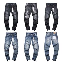 2024 Nouveau jean violet Pantalon Desinger pour hommes Brand Purple Jeans Tole Jean Luxury Femmes Pantalons Men Tendances Sliged Slim Fit Pant Motorcycle Jeans Vêtements pour hommes