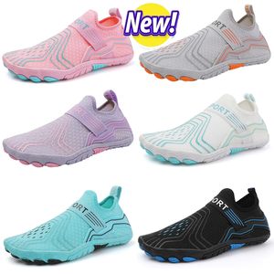 2024 nouvelles sandales chaussures d'eau été natation orange vert bleu rose noir violet extérieur hommes femmes pantoufles séchage rapide Aqua Flats Yoga chaussette