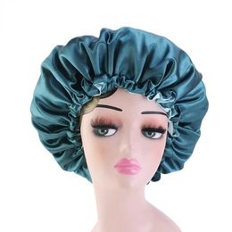 2024 NIEUWE SATIN HAAR CAP VOOR SLAPEN INVISIBELE SLATE IMITIËLE SILD ROUND HASCALE VROUWEN DRUIDEN Hoofdkleding Ceremonie AANPASSING KNOP NACHT HAT