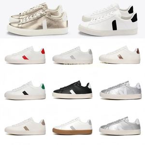 2024 Nouvelles chaussures Brésil français Vert Low-Carbone Life V bio Cotton Flats Platform Sneakers Femmes Casual Classic White Designer Chaussures Mentes Mens 36-45 W3