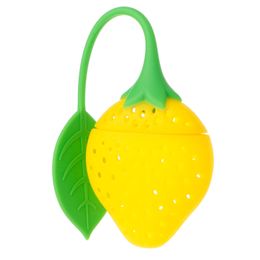 2024 New Silicone Strawberry Tea Leaf Strainer Herbal Infuser Filter Diffuser