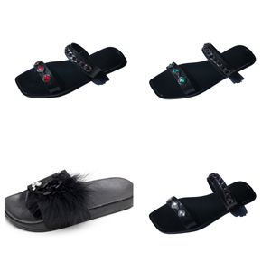 2024 Nouvelle plate-forme de sandale Slipper Raphia Slipper Designer femme hommes été talons plats Casual Flip flop piscine extérieure Slider chaussures de plage GAI