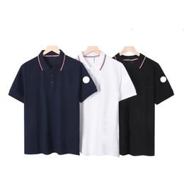 2024 Nouvelle couleur de couleur unie décontractée concepteur pour hommes Polo French French Brand Women's Fashion Embroderie Merchant T-shirt Classic Sping Soft Sket Skleve courte