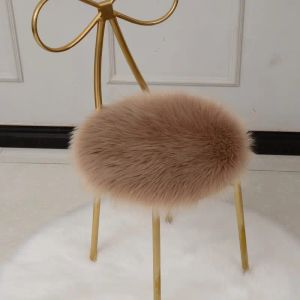 2024 Nouvelle couleur de couleur de couleur chaude coussin rond tabouret de coussin épaississement chaise de salle à manger antidérapante tapis de chaise de tapis