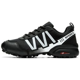 2024 NUEVA SPEED CROSS 3 CS Zapatos deportivos al aire libre para hombres Topes de atletismo negro transpirable de calidad
