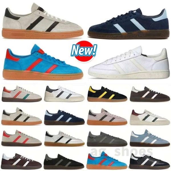 2024 Nouveau Spezials Handball Spezial Presque jaune Scarlet Navy Gum Aluminium Arctic Night Shadow Brown Collegiate Green Blanc Grey Casual Shoe Sneakers Gym Shoes