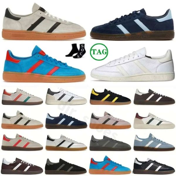 2024 Nouveau Spezials Handball Spezial Presque jaune Scarlet Navy Gum Aluminium Arctic Night Shadow Brown Collegiate Green Blanc Grey Casual Shoe Sneakers Gym Shoes