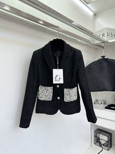 Vestes de défilé Milan pour femmes, hauts à manches longues et col à revers, manteaux de styliste en Jacquard haut de gamme, nouvelle collection printemps 2024, 0225 – 3