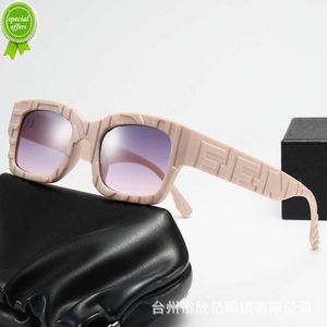 2024 Nouveaux lunettes de soleil de luxe Square F Home avec une forme de soleil personnalisée à la mode et à la mode pour les femmes 5kio