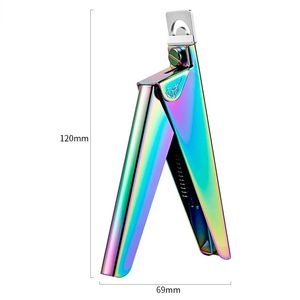 2024 Nieuwe roestvrij staal UV-gel valse nagel tips Trimmer Clipper Edge Cutter Nail Art Manicure U Word Rainbow Gold Silver Tools- roestvrij