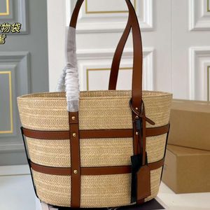 2024 NOUVEAU PAILLE DE VEGÉGENT SAG CHOSE DE MICHACL KADAR DÉCHANCHER FEMME FEMME SAG TOTE SAG CUIR HANDE MAIN SCHAG UNISEX SZY04034