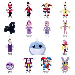 2024 Nouveau style 10-45 cm L'incroyable Circus Digital Anime en peluche Joker Magicien Théâtre Rabbit Toys For Kids Cadeaux