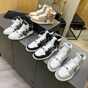 2024 Nouveau style 10a Skeleton top baskets Designer Chaussures décontractées Bones High Top Fashion confortable avec des couples masculins et féminins avec le même design de tendance