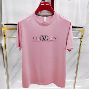 2024 NOUVEAU STYLE Luxury Mens T-shirt High Quality Tess Designer Hot Drill Letter Casual Fashion Short Sleeve Europe Amérique Femmes Round Neck Tshirts Asian Taille M-5xl