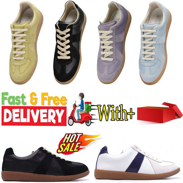 2024 New Style Sneakers maisons en plein air Chaussures de marche noires Vintage Flat Run Luxury Designer Trainer Man Casual Shoes Gai Livraison GRATUITE