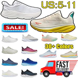 2024 Nuevo estilo zapatillas para hombres zapatillas de diseño Bondi 8 9 Triple negro lunar lunar shell coral coral duando duende azul ¡Amarillo para mujer Price bajo