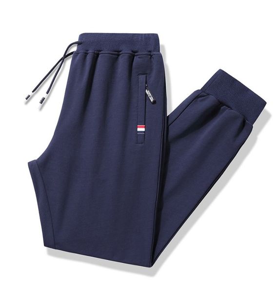 2024 Nouveaux modèles de style Hommes Pantalons décontractés Designer de luxe Marque de mode High Street Pantalons gris pour hommes Pantalons gris lavés Pantalons de motard respirants Printemps décontracté M-6XL YH9