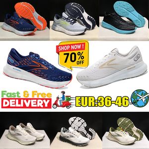 2024 Nouveaux chaussures de course de style ruisseaux Brooks pour hommes femmes glycérine 20 sneak hyperion tempo triple noir blanc marine bleu gris gris hommes chaussures de sport extérieur prix