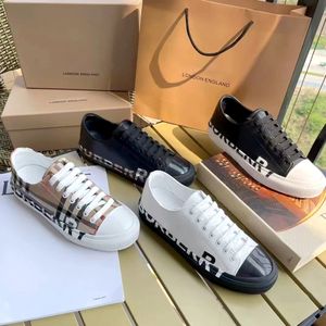 2024 Nieuwe stijl Tartan Sneakers Tennis Luxe Designer Shoe Flat Heel Classic Vintage topkwaliteit Dames Casual schoenen Run wandelen Mannen Outdoor Trainer Loafer Girl With Box