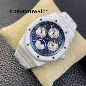 2024 Nieuwe Styles APS Luxe horloges voor heren Mechanisch 2022Luxury Brand 41mm 5134 Beweging 26579 Witte keramische ontwerpers Polshipes r3ep