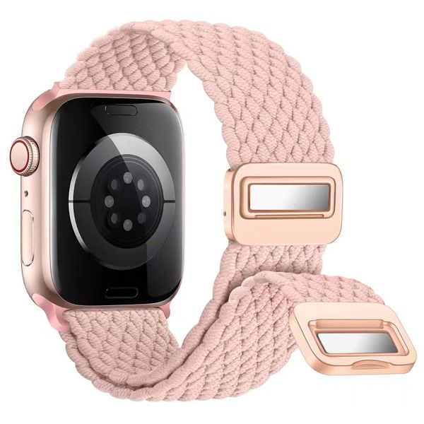 2024 Nouveau adapté pour Applewatchs 9 8 7 6 Bande de montre magnétique Apple boucle magnétique boucle pomme tissée intégrée