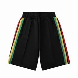 2024 Nouveau Summer Palm Short Palms Shorts pour hommes Couleur solide Couleur courte courte lettre d'imprimement de palmier angles de palmier rafraîchissant respirant Fi 6951