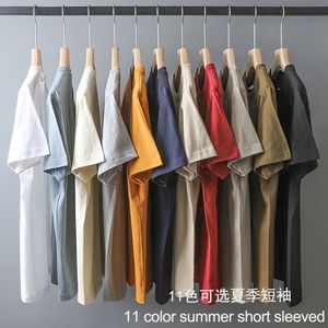 2024 Nieuwe Zomer Effen Kleur Korte Mouwen T-shirt Mannen Slim Fit Klassieke Veelzijdige Innerlijke Bijpassende Top Unisex Vrouwen