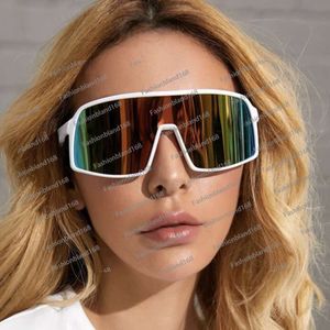 2024 Nouvelles lunettes de soleil pour femmes à grandes lentilles colorées lunettes d'équitation de vélo hommes une pièce pour les sports de plein air lunettes de soleil de conduite Lunette De Soleil