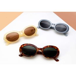 2024 Nouvelles lunettes de soleil Gentle Monster Premium Round Face Concave Shape Elliptical Spicy Girl Version populaire sur Internet Street Shop UV400 avec boîte d'origine