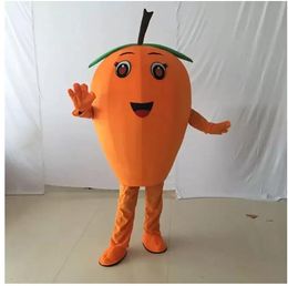 2024 nieuwe Smakelijke Oranje Loquat Mascottekostuum Halloween Kerst Stripfiguur Outfits Pak Reclame Folders Kleding Carnaval Unisex Volwassenen Outfit