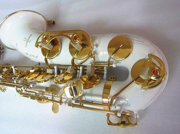 Nouveau saxophone Tenor de meilleure qualité B, instrument de musique professionnel avec étui, blanc plat, 2024