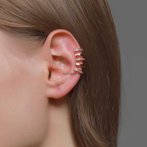 2024 Nieuwe driedimensionale valse oorbellen met vijf geen oorgaten en oorbeenclips Cool Cool Simple Style veelzijdig voor vrouwen